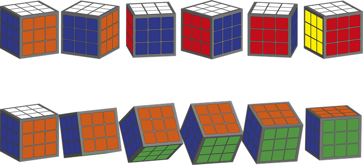 Cubes, Game, Puzzle, Rubik Cube - Cube (746x340), Png Download