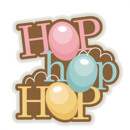 Bunny Clipart Scrapbook - Easter Hop Clipart (432x432), Png Download