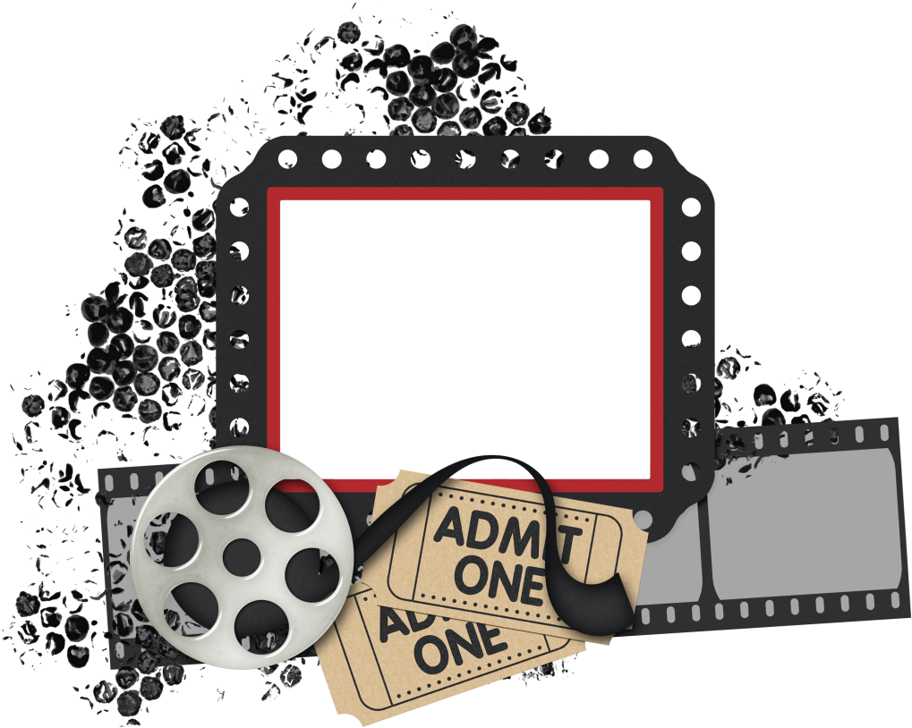 Scrapbook Png Cluster Freebies - Hollywood Photo Frame Png (1024x820), Png Download