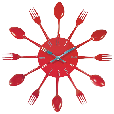 Reloj De Cucharas Y Tenedores (400x400), Png Download