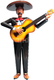 Mariachi Sculpture - Sculpture (360x360), Png Download