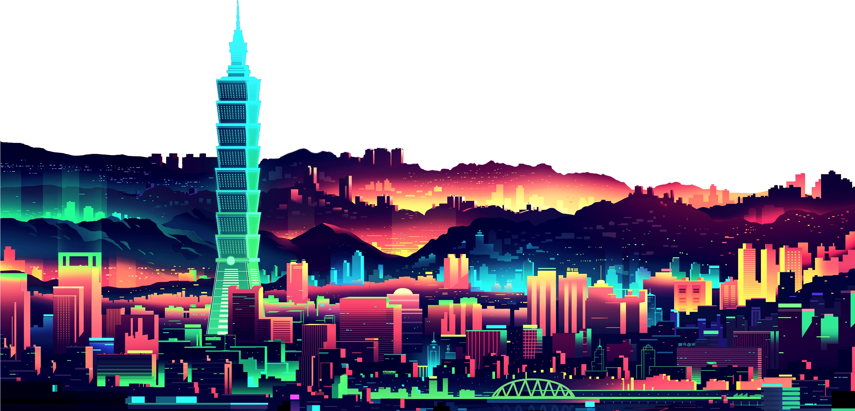 If You Don't Know What I'm Talking About, Submit Something - Vaporwave City (2880x1800), Png Download