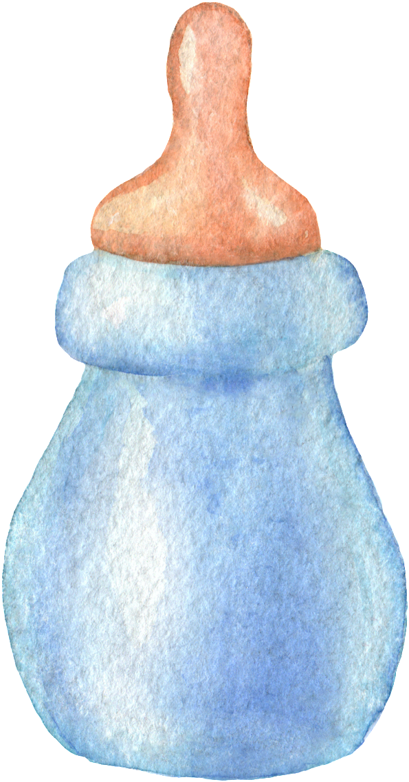 Baby Bottle Cartoon Transparent Material - Desenho De Bebe Png (650x1194), Png Download