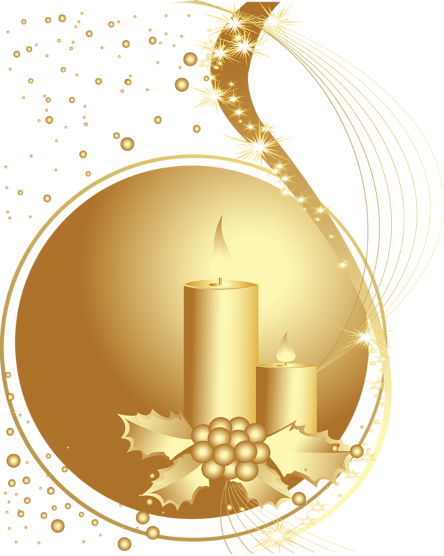 Christmas - Boules De Noel Dorées (638x800), Png Download