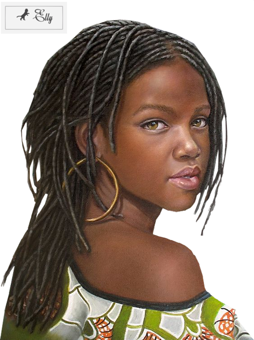 Dezelfde Olifanten Watercolor Gemaakt - Persona De Raza Negra (523x700), Png Download