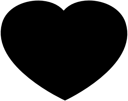 Black And White Hearts - Love Clipart Black And White (447x352), Png Download