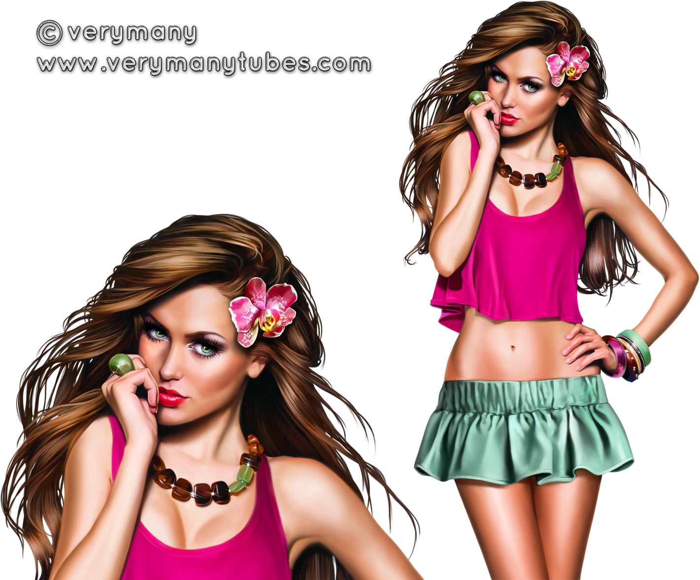 Flower - Very Many Png (1526x1200), Png Download