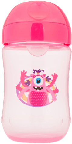 Attached Lid Stays Open When Baby Drinks And Keeps - Dr Brown's 6 Oz Soft Spout Transition Cup (600x600), Png Download