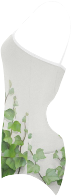 Watercolor Vines, Climbing Plant Zoom Strap Swimsuit - Sock (500x500), Png Download