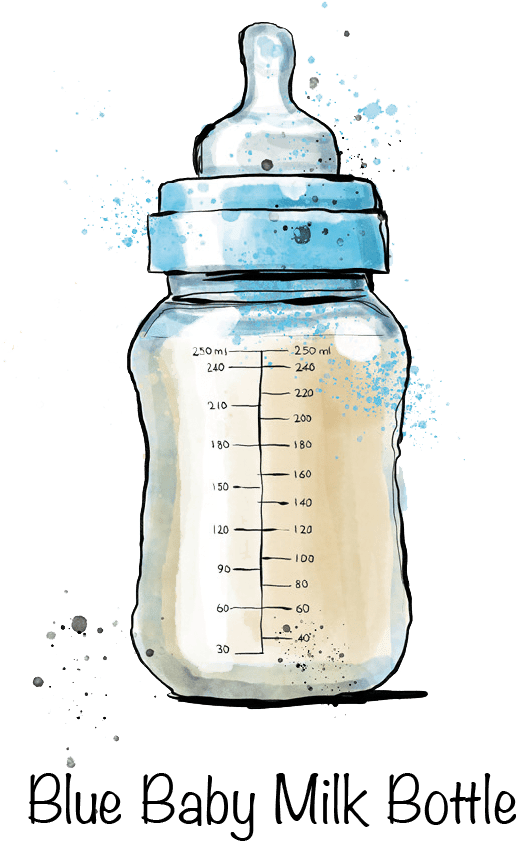 Our Drinks Memorology Baby Milk Bottle Png - Baby Bottle (614x1240), Png Download
