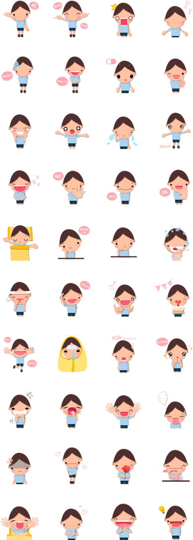 Line Sticker - Line スタンプ 一覧 (420x1121), Png Download