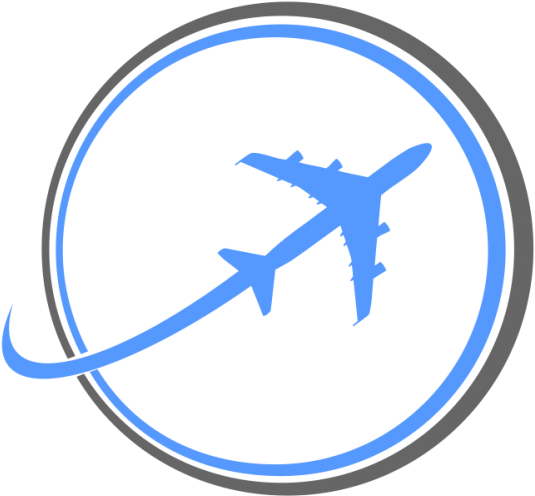 Airplane Logo Travel Logo Design - Gambar Travel Png (999x999), Png Download