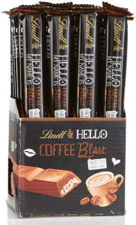 Image For Coffee Blast Hello Stick 24-pc Case From - Lindt Coffee Blast (450x450), Png Download
