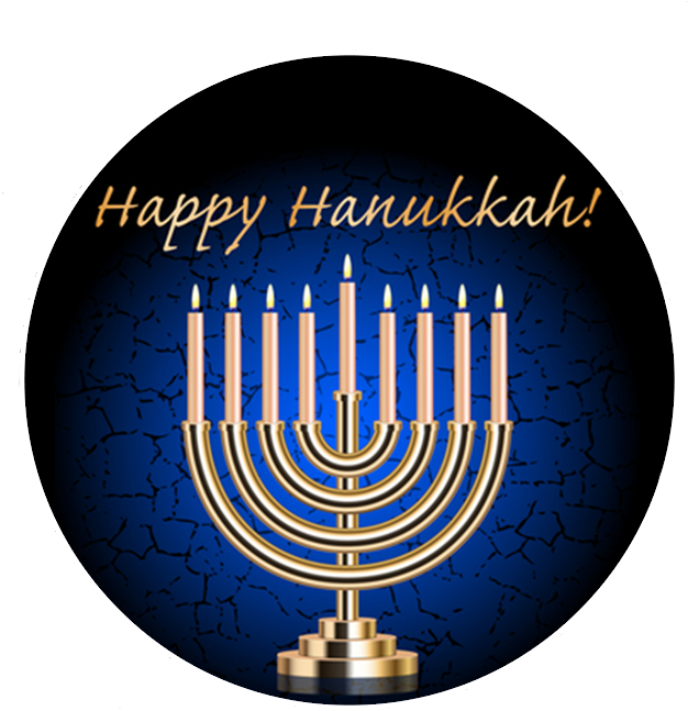 This Year Hanukkah Began Sunset On Tuesday December - Snap Button Menorah Hanukkah Paper 18mm Charm Chunk (690x690), Png Download