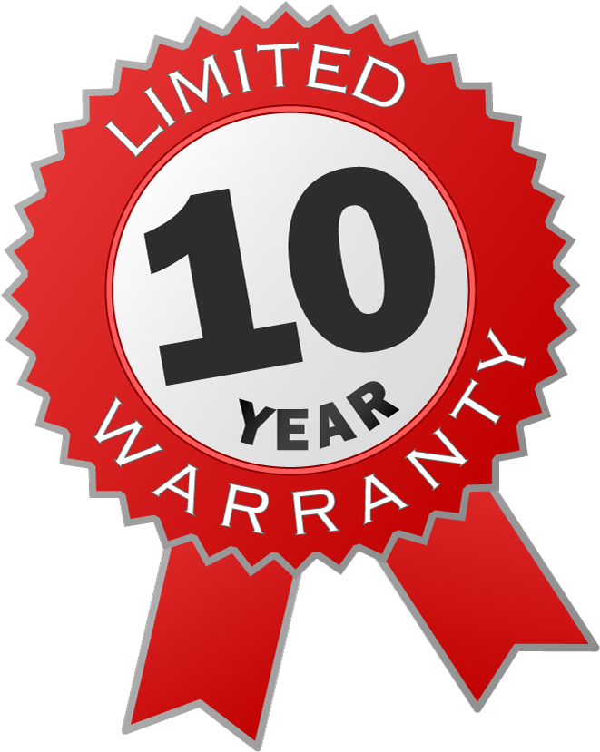10 Year Warranty - 5 And 10 Year Warranty (800x916), Png Download