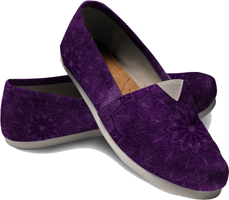 Royal Purple Casual Shoes - Shoe (1024x1024), Png Download