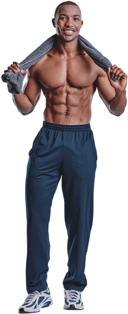Champion Track Pants - Man In Tracksuit Png (640x640), Png Download