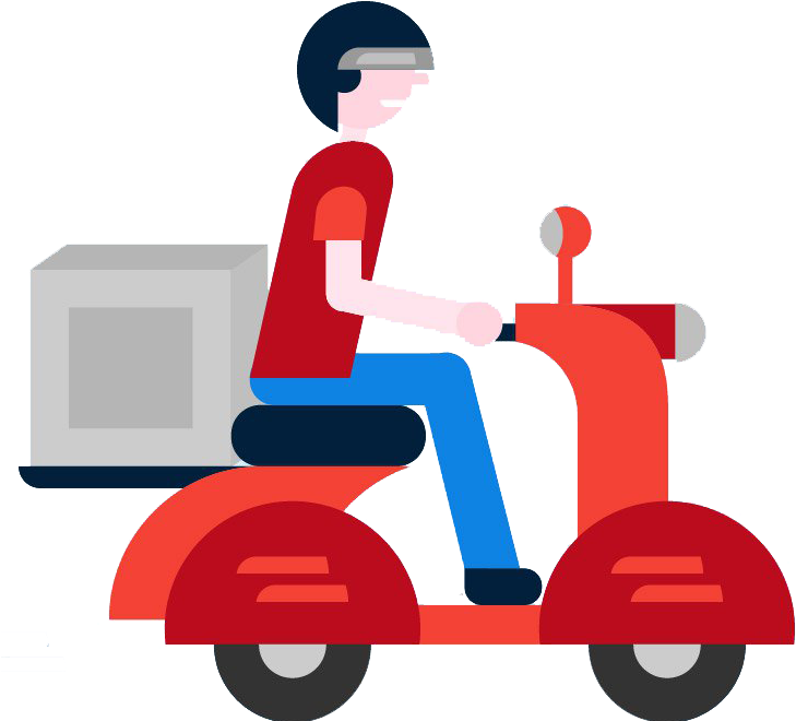 28 Collection Of Home Delivery Clipart - Delivery Boy Icon Vector (752x700), Png Download