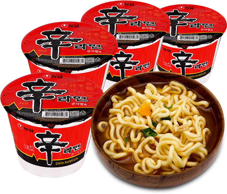 South Korea Imported Nongxin Xin Ramen Mushroom Beef - Nongshim America Inc Nongshim Shin Big Bowl (800x800), Png Download
