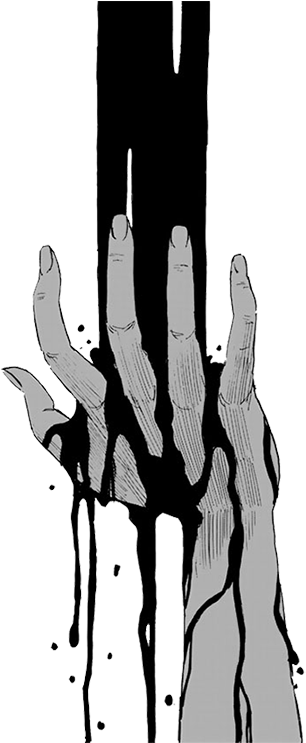 Drawing Anime Manga Black And White - Horror Tumblr Manga Transparent (500x742), Png Download