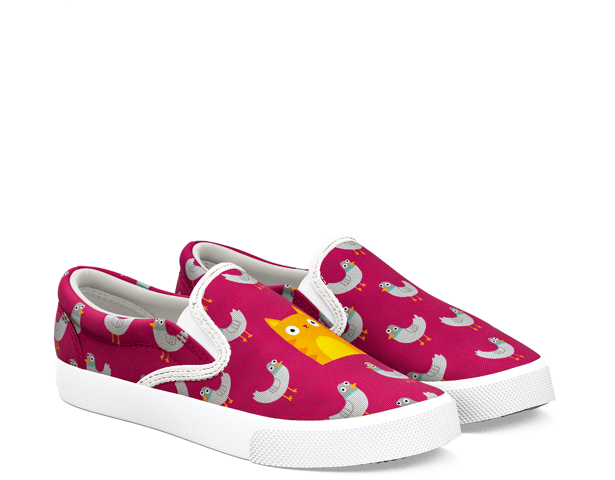 60610 1352 200 Catamongthepigeons Michaelbuxton Red - Slip-on Shoe (2048x2048), Png Download