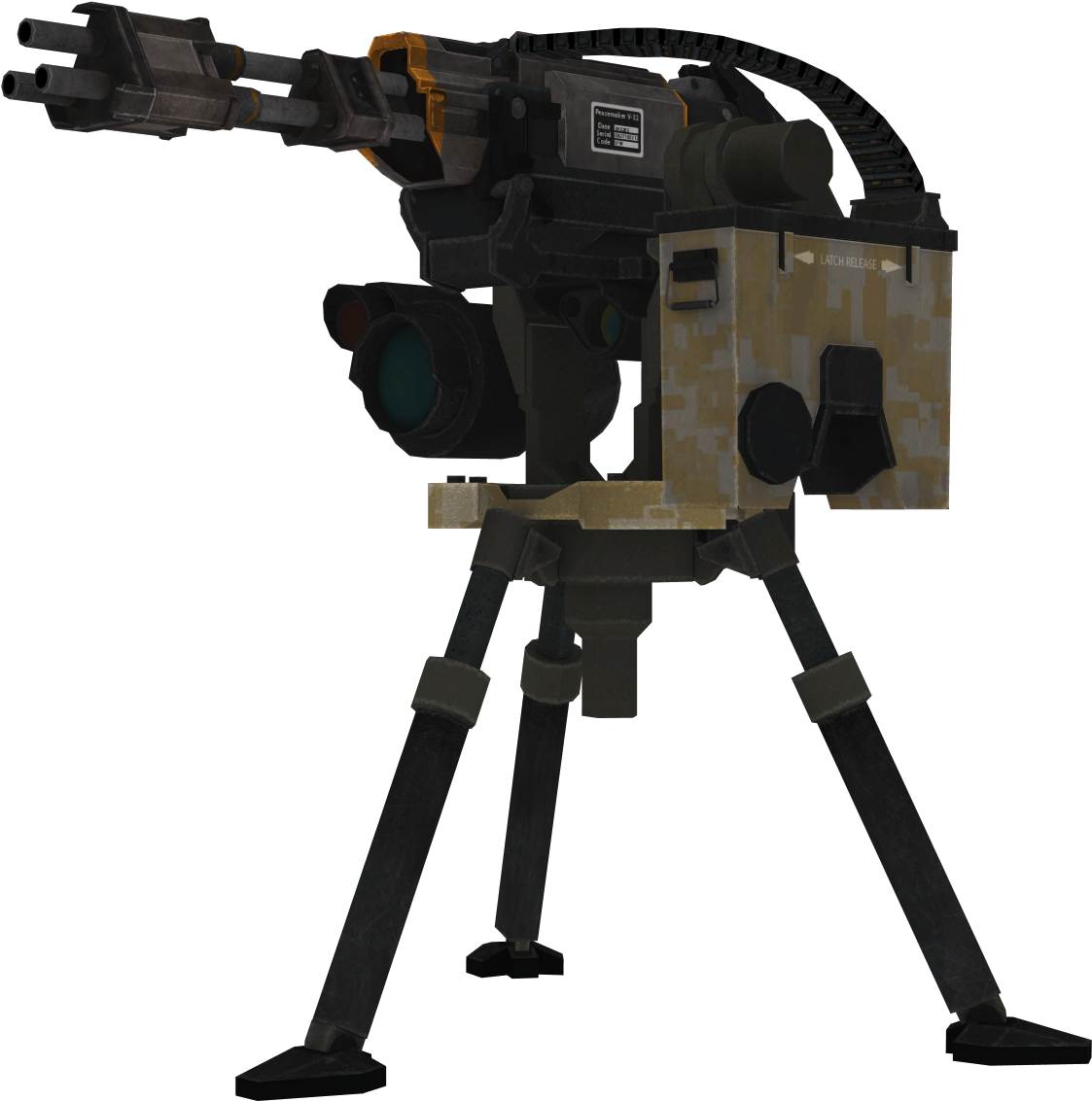 Sentry Gun Monsoon Model Boii - Sentry Gun (1226x1204), Png Download