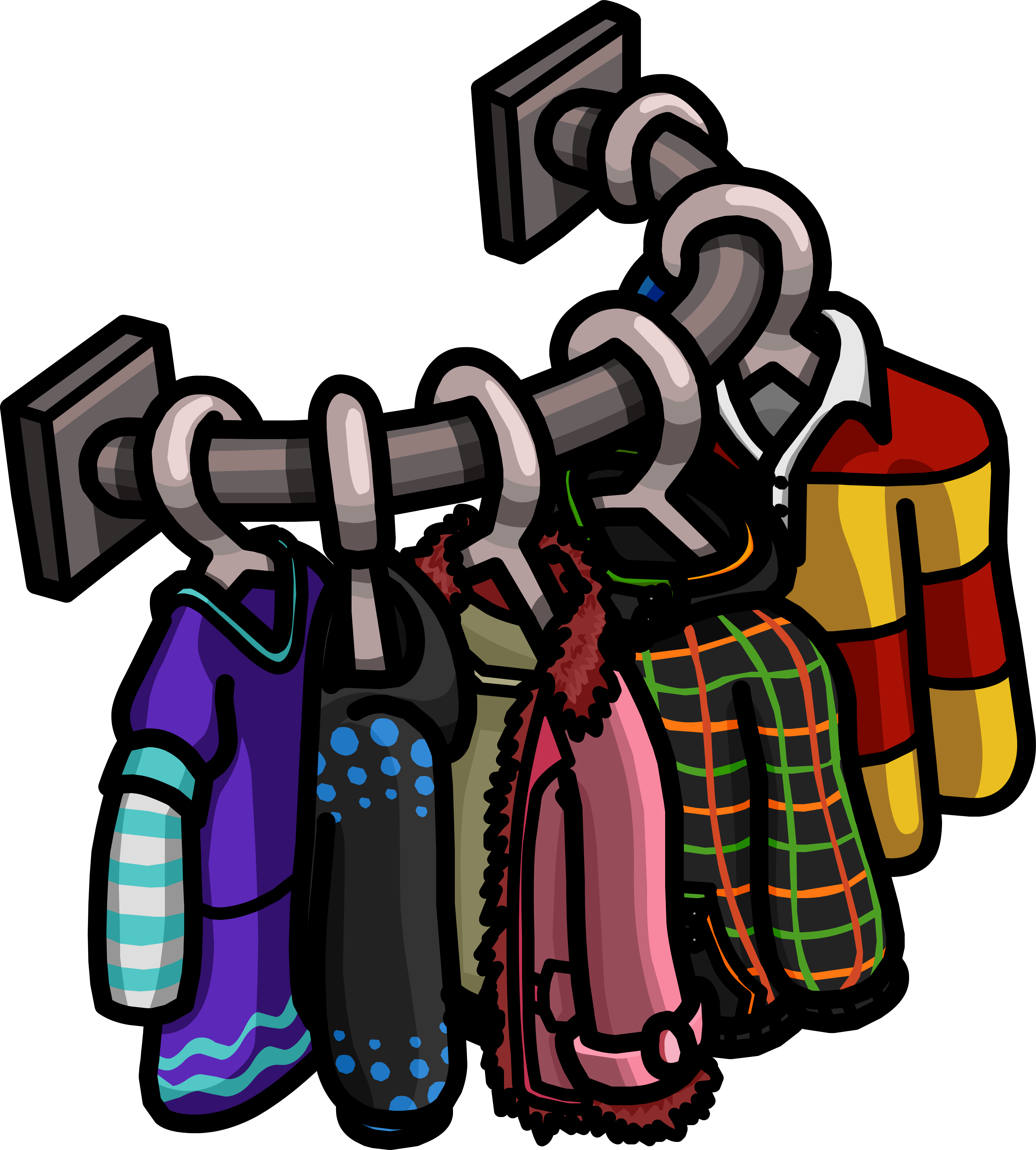 Clothes Shop Shirts Rack 2 - Clothes Cartoon Png (3330x3698), Png Download