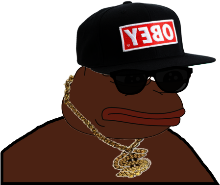 Gangster Frog - Pepe The Frog Gangster (500x392), Png Download