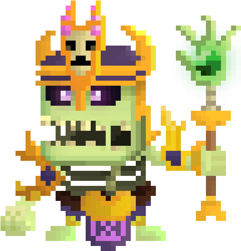 Lord Zomm Pixel - Dungeon Boss Pixel Art (500x500), Png Download