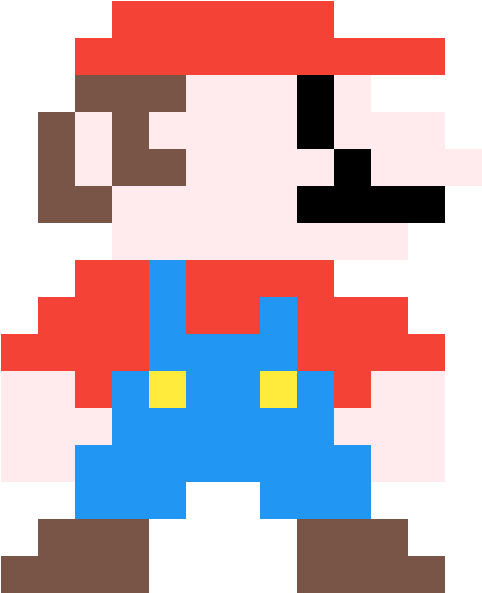 Mario Pixel Art - 8 Bit Mario (1184x1184), Png Download