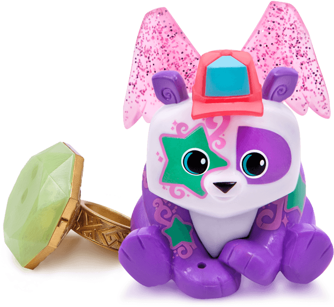 Twinkle Panda With Lightup Ring - Animal Jam Toy Ring (800x800), Png Download