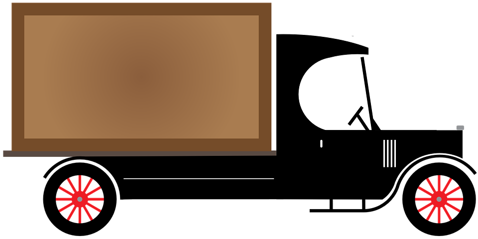 Delivery Clipart Animasi - Camiones De Reparto Png (960x480), Png Download