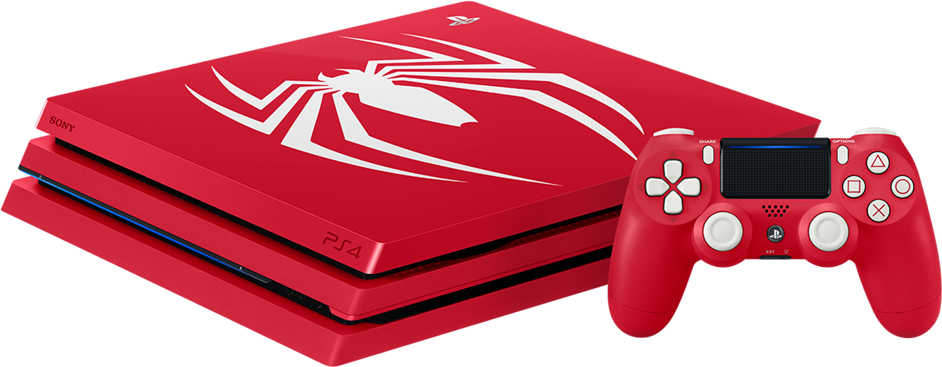 Playstation 4 Pro 1tb Marvel's Spider-man Limited Edition - Spider Man Ps4 Pro (1500x1500), Png Download