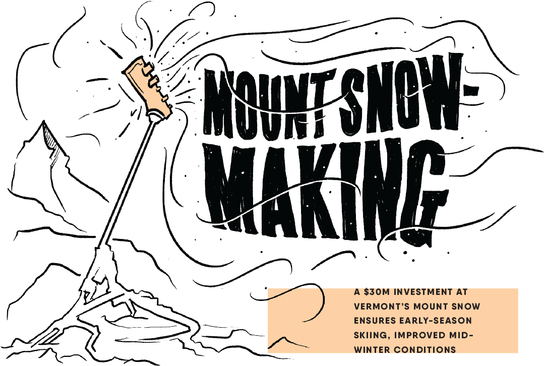 Mount Snow Has Become The Most Powerful Snowmaker On - Illustration (1140x760), Png Download