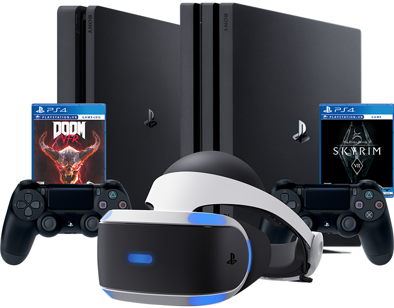 1 Of 20 Playstation®4 Pro Ps Vr Pack Or Playstation®4 - Bethesda Doom Vfr (ps4) (800x626), Png Download