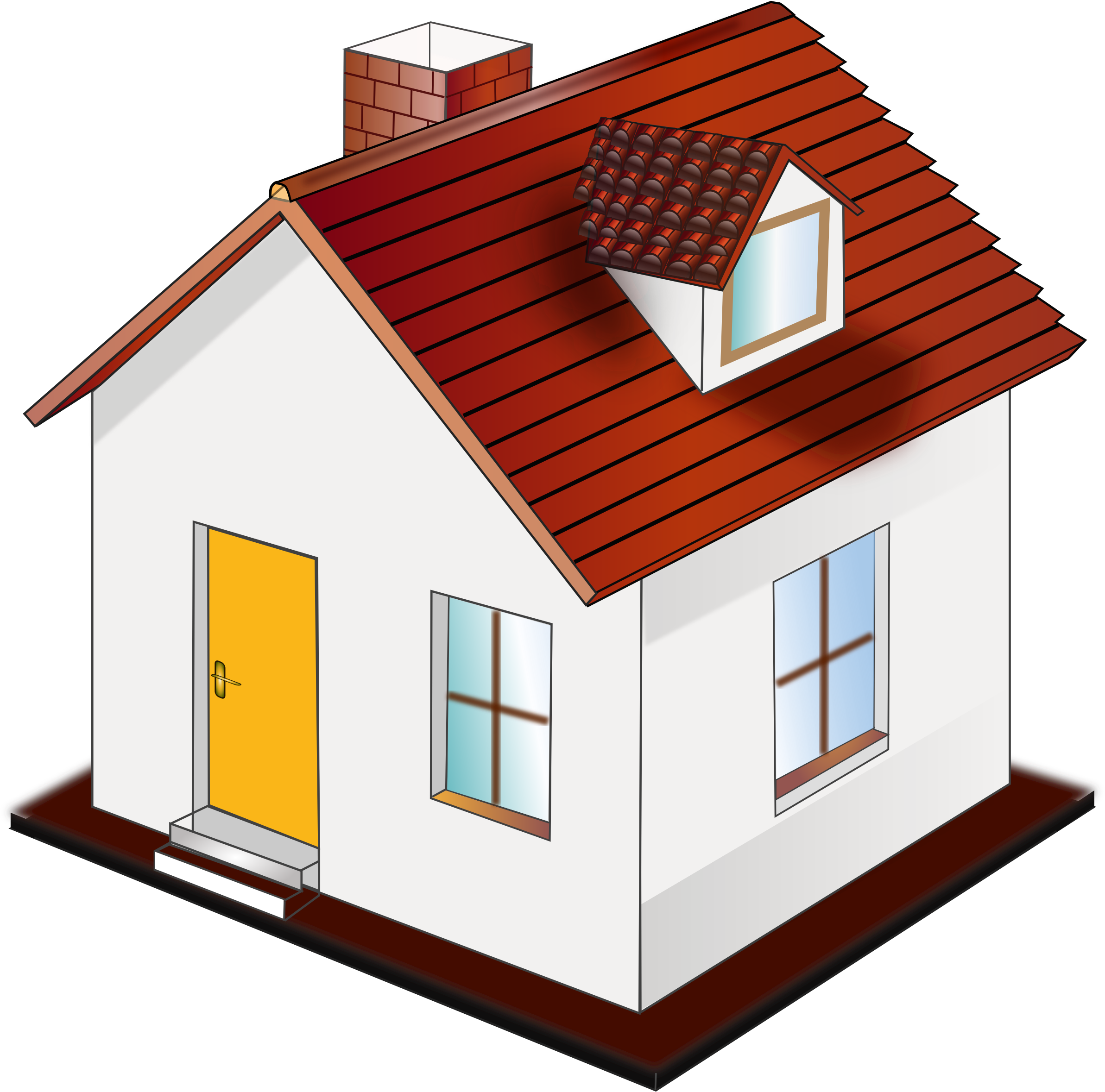 House Youtube Clip Art - House Clipart (2400x2400), Png Download