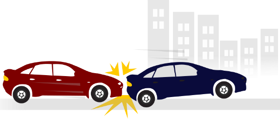 Rear End Accidents Occur When One Car Runs Into The - Car Crash Types (573x244), Png Download