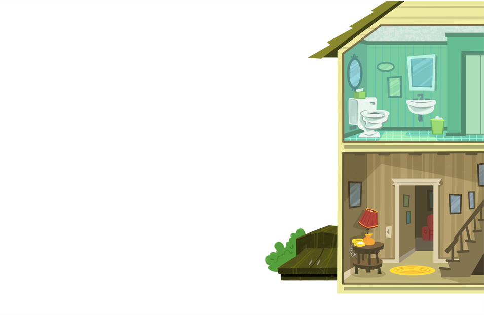 Whatwhere Tonadomodule House - Cartoon (954x636), Png Download