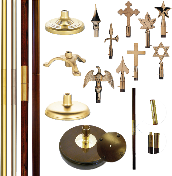 Parade Belts, Parade Gloves, Parade Flagpole Covers, - Flag Zone Economy Cast Flag Stand (570x570), Png Download