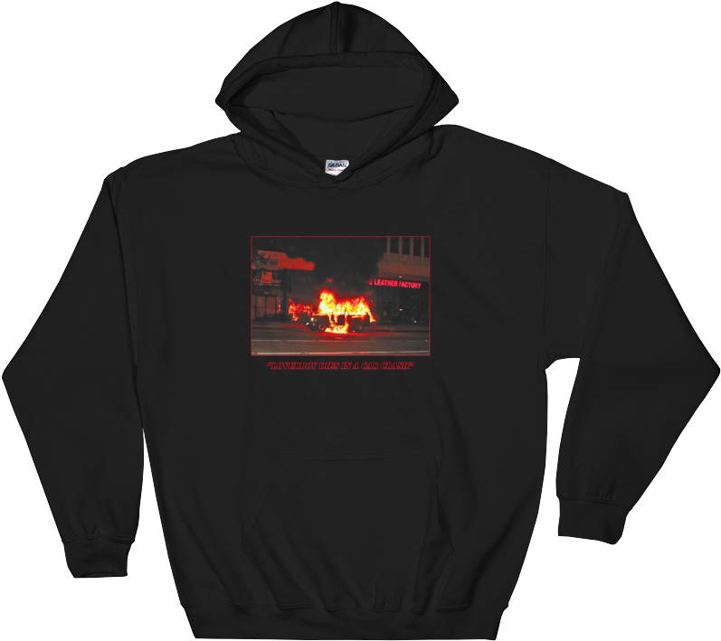 Image Of Car Crash Black - Depressed Hoodie (1000x1000), Png Download