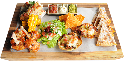 Alfdn Mexican Plater - Al Fresco Mexican Platter (500x266), Png Download