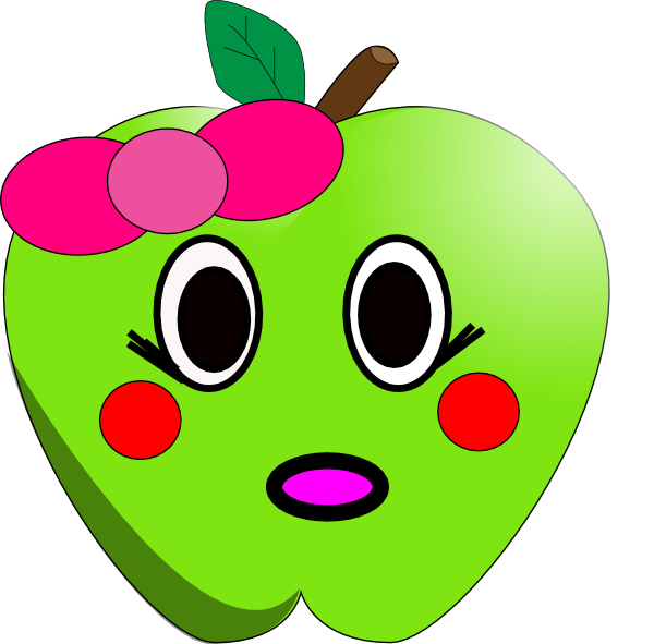 How To Set Use Shy Little Apple Icon Png (600x591), Png Download