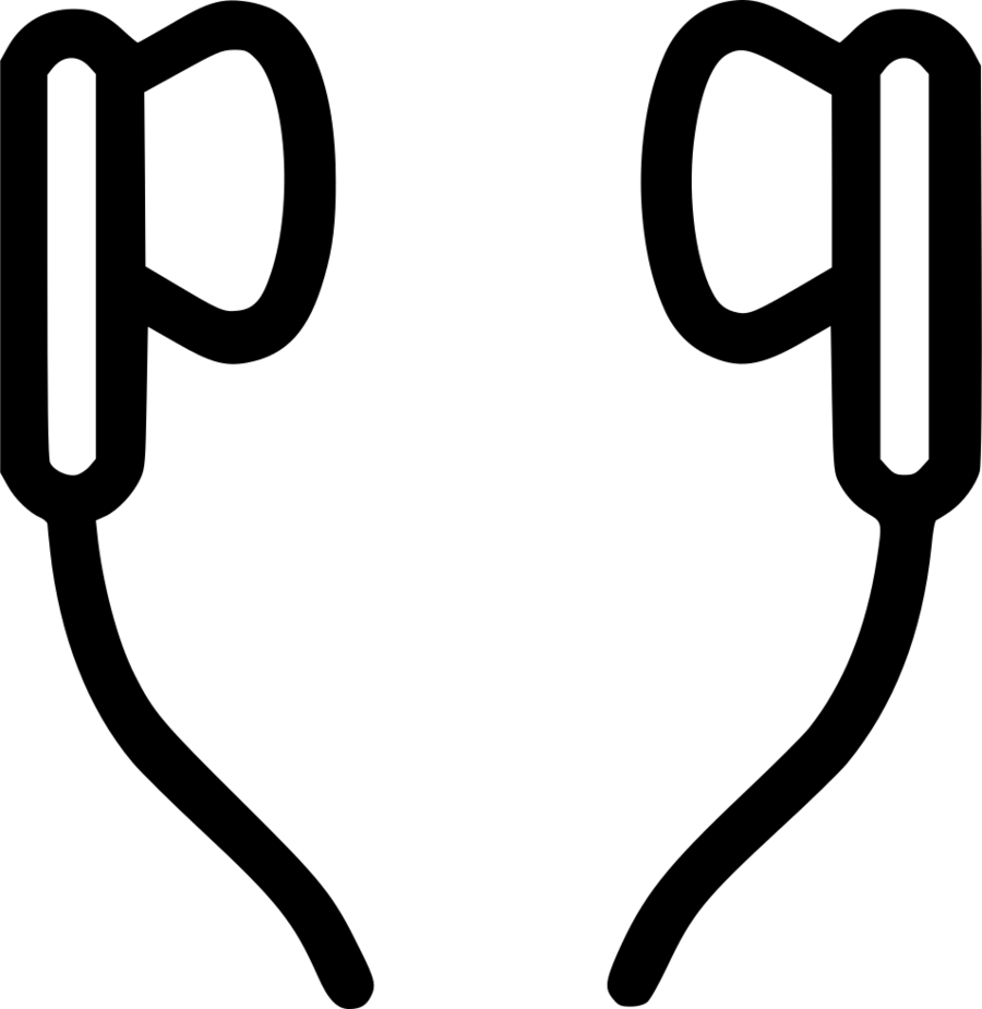 Download Earbud Vector Png Clipart Apple Earbuds Clip - Earbud Clip Art Png (900x925), Png Download