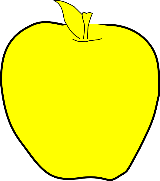 How To Set Use Yellow Apple Clipart (528x596), Png Download
