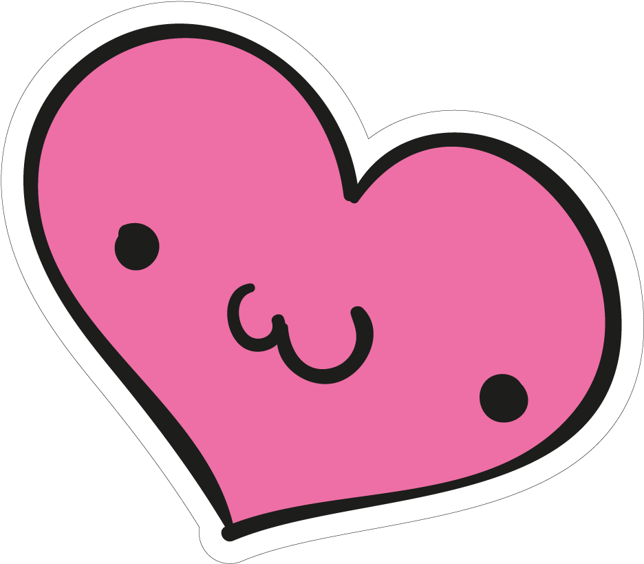 Cute Heart - Cute Heart Png (1000x1000), Png Download
