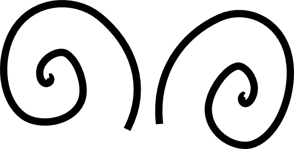 Ladybug Clipart Antennae - Butterfly Antenna Clip Art (600x304), Png Download