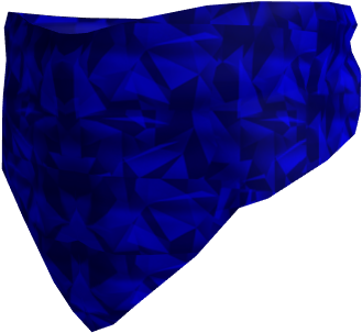 Blue Sparkle Time Bandana - Trunks (675x615), Png Download