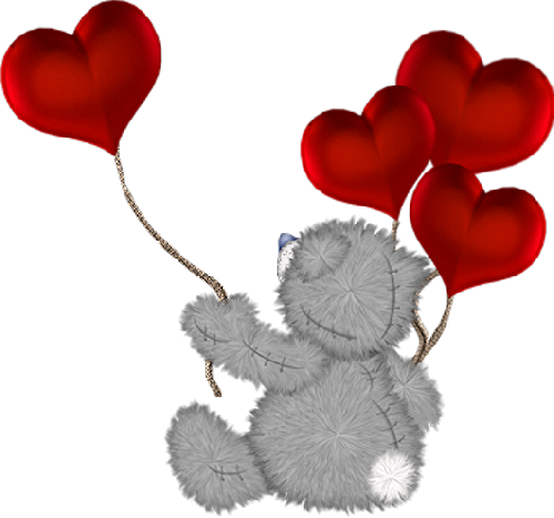 Share This Image - Valentines Day Clipart Bear (500x467), Png Download
