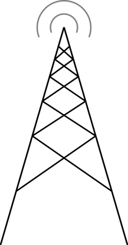 Antenna 2d (256x491), Png Download