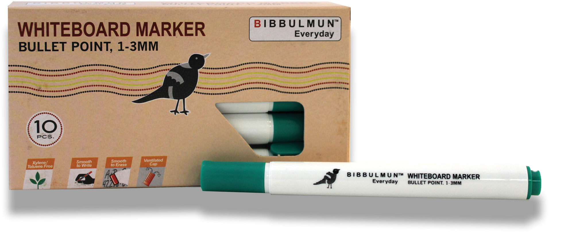 Whiteboard Marker Bullet Point Green 12-pack - Earwigs (2000x1564), Png Download